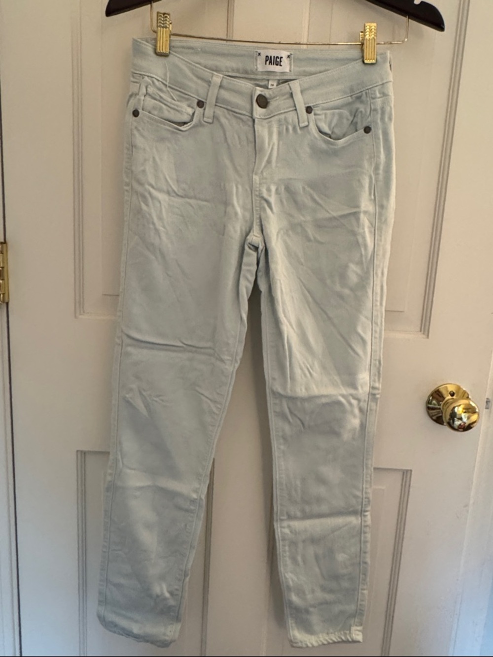 PAIGE Women's Light Wash Skinny Jeans